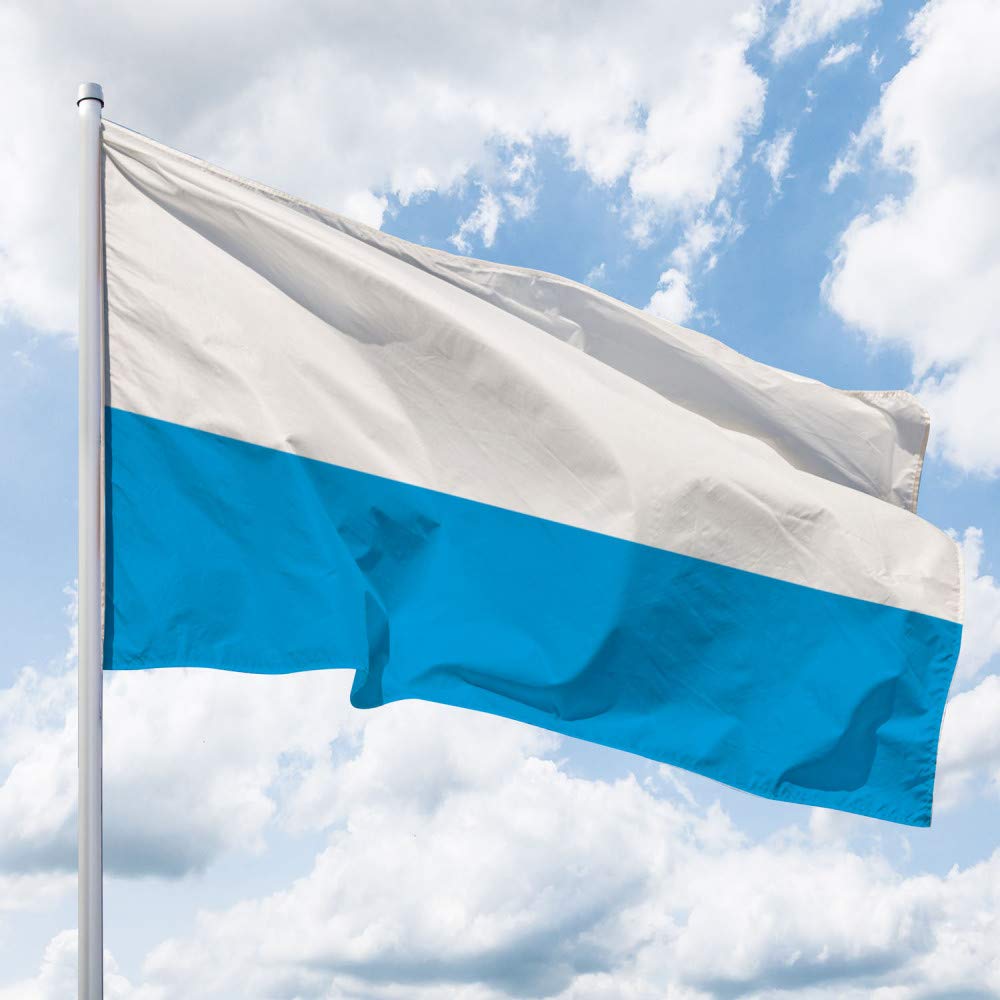 Deitert Bundesland-Flagge Bayern – 120x80 cm Bayern-Flagge ohne Wappen (Streifen), Hissfahne aus rei