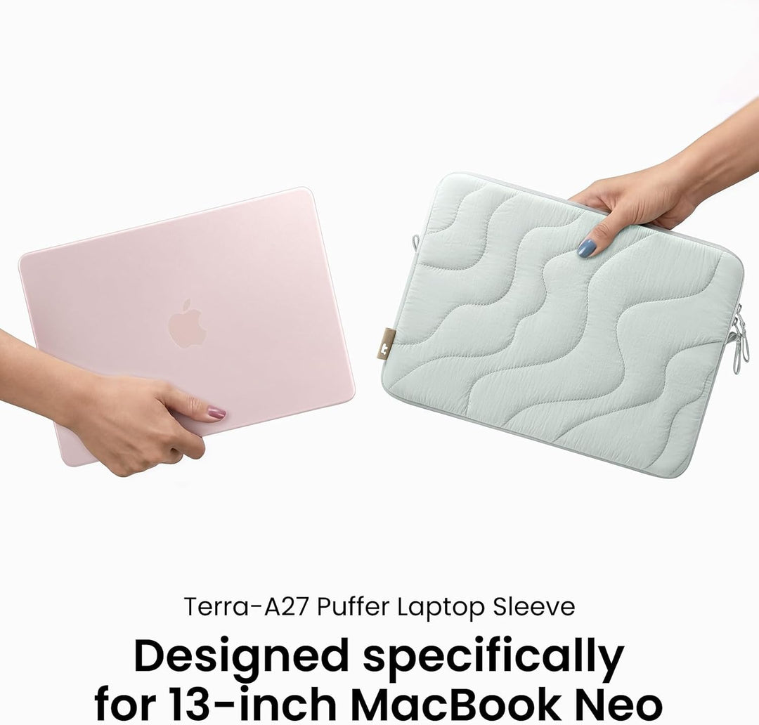 tomtoc Puffer MacBook Neo Hülle Tasche für 13 Zoll MacBook Neo A3404 (2026) mit A18 Pro Chip, 360° L