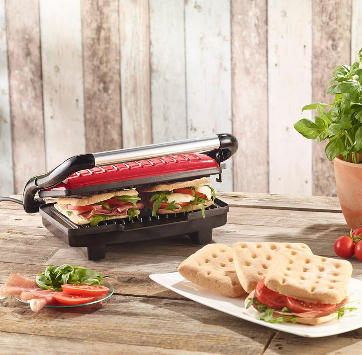 Rosenstein & Söhne Panini Toaster: Panini-, Sandwich- & Kontaktgrill CG-2510, 1.000 W (Panini Grill)