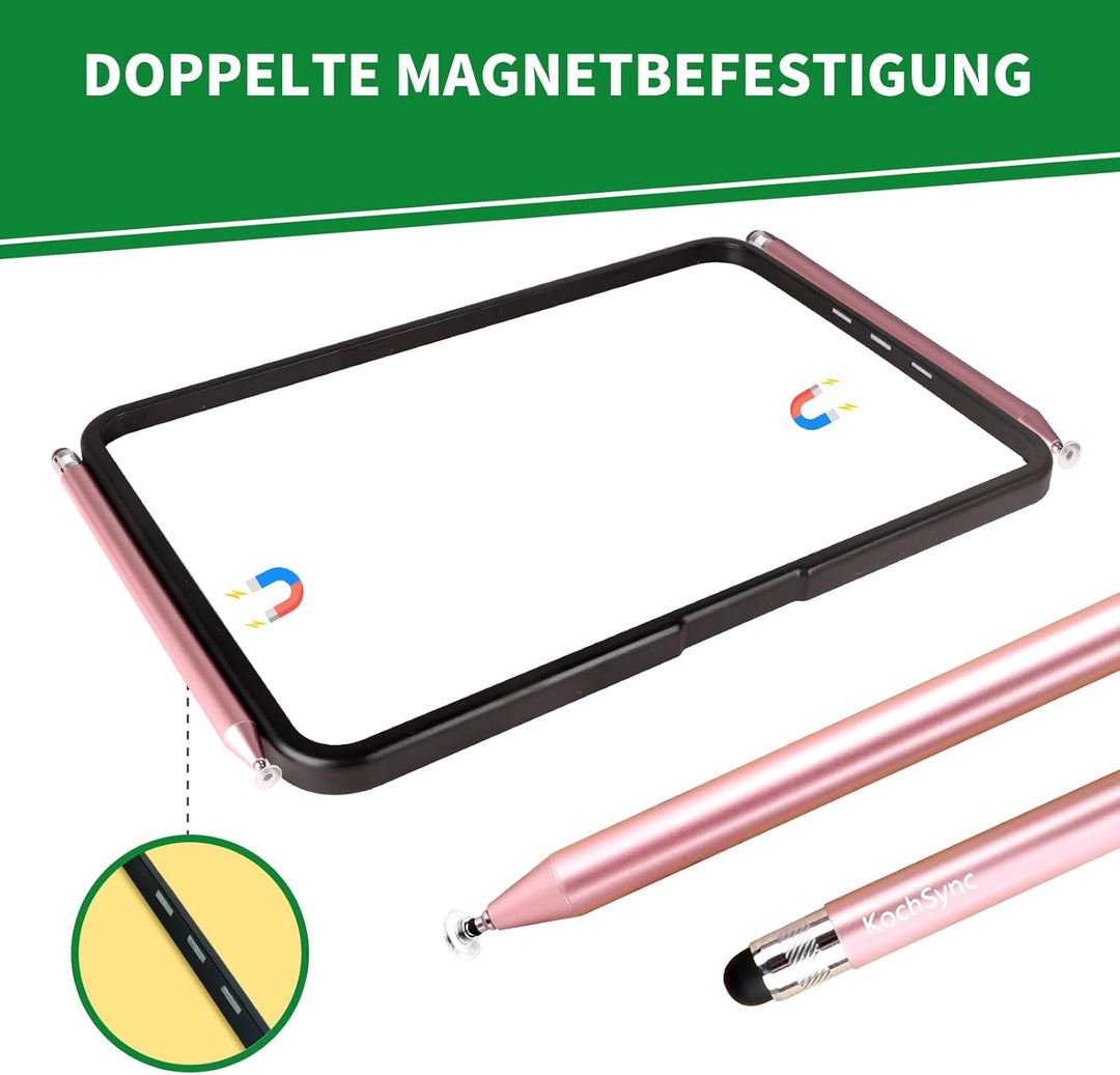 Premium 3-in-1 Display-Schutzrahmen für Thermomix TM7 – robuster PC+ABS-Rahmen, 9H Panzerglas & magn