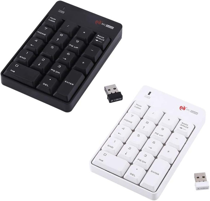 Ziffernblock - 2,4 GHz Wireless USB Zifferntastatur Zifferntasten Nummer 18 für Computer, Desktop, P