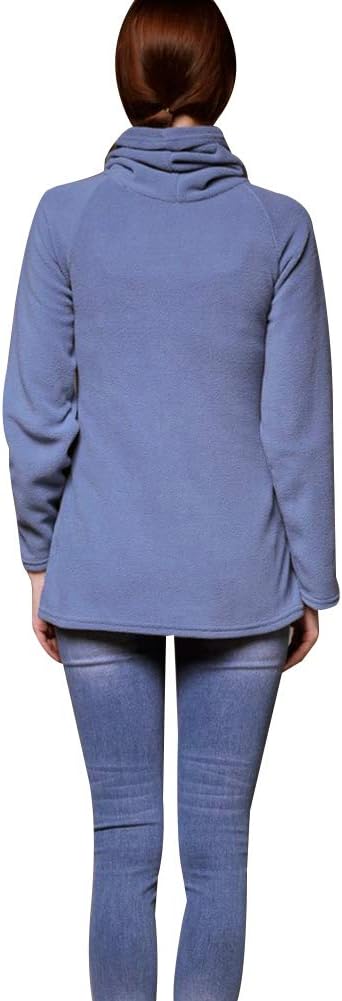 amropi Tragejacke für Mama und Baby 3 in 1 Damen Langarm Kapuze Känguru Umstandsjacke Warm Tragepull