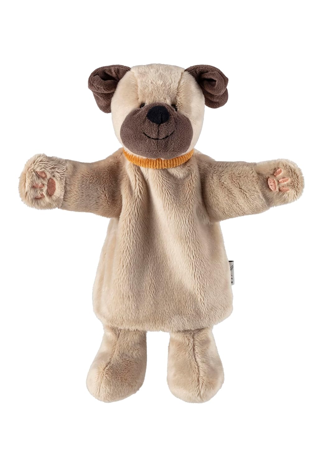 Handpuppe Hund, weiches Spielzeug für Kasperle Theater, zum Geschichten erzählen und erstes Rollensp