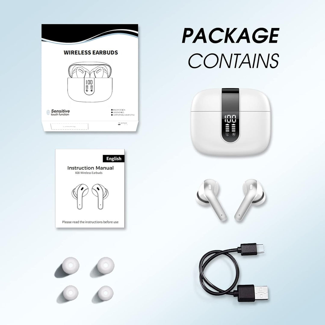 taopod Kopfhörer Kabellos Bluetooth, Bluetooth Kopfhörer Mit Mikrofon, In Ear Kopfhörer Bluetooth 5.