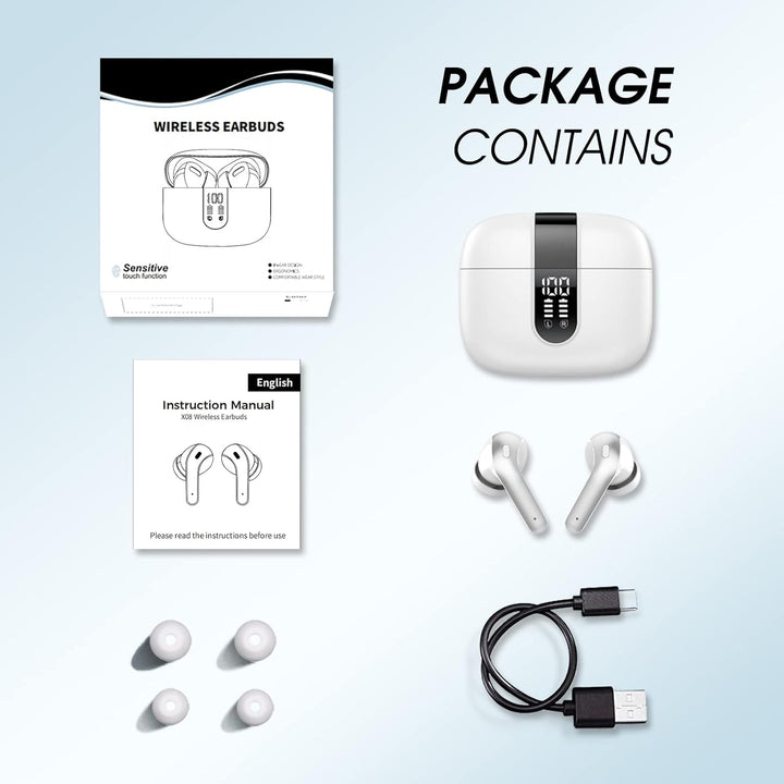 taopod Kopfhörer Kabellos Bluetooth, Bluetooth Kopfhörer Mit Mikrofon, In Ear Kopfhörer Bluetooth 5.