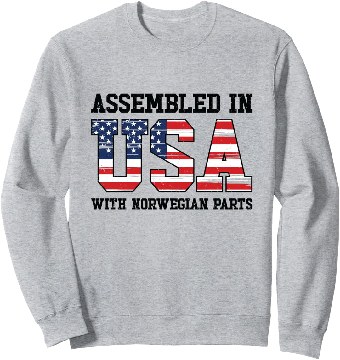 Norwegischer Amerikanischer Patriot USA Grown Norwegen US Flagge Sweatshirt