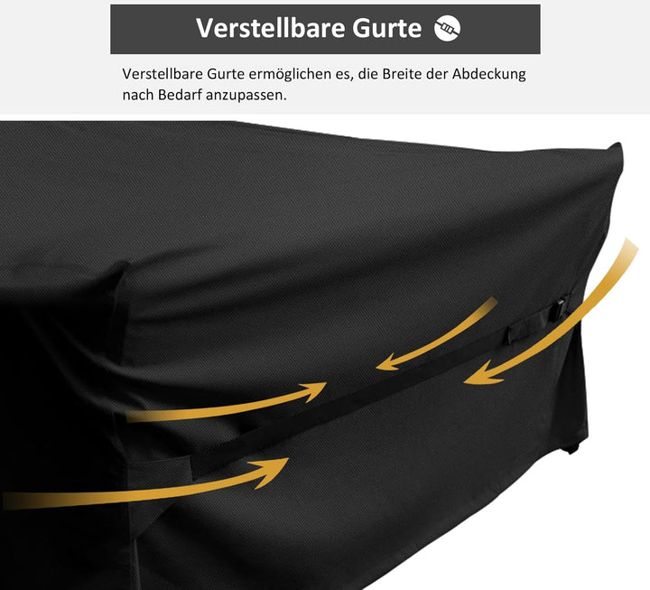 Dokon Abdeckung für Gartenmöbel Winterfest Gartentisch Schutzhülle Outdoor | 420D Oxford, Wasserdich