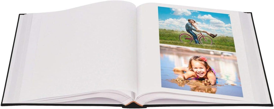 Brepols 2 Stück Foto-Alben, traditionell, Jumbo 100 Seiten für 500 Fotos 10 x 15 – Schwarz