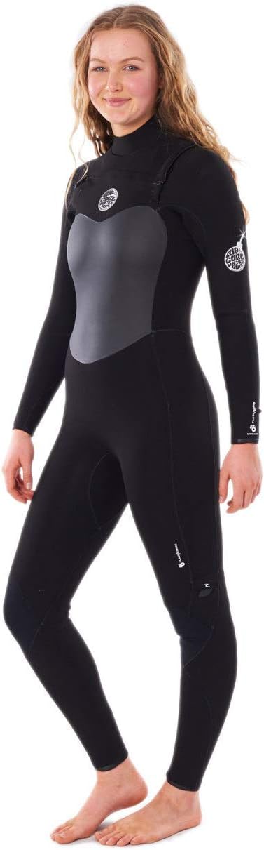 Rip Curl Womens FLASHBOMB 5/3 Chest Zip Full Suit 2023 Black 2 US, 2 US