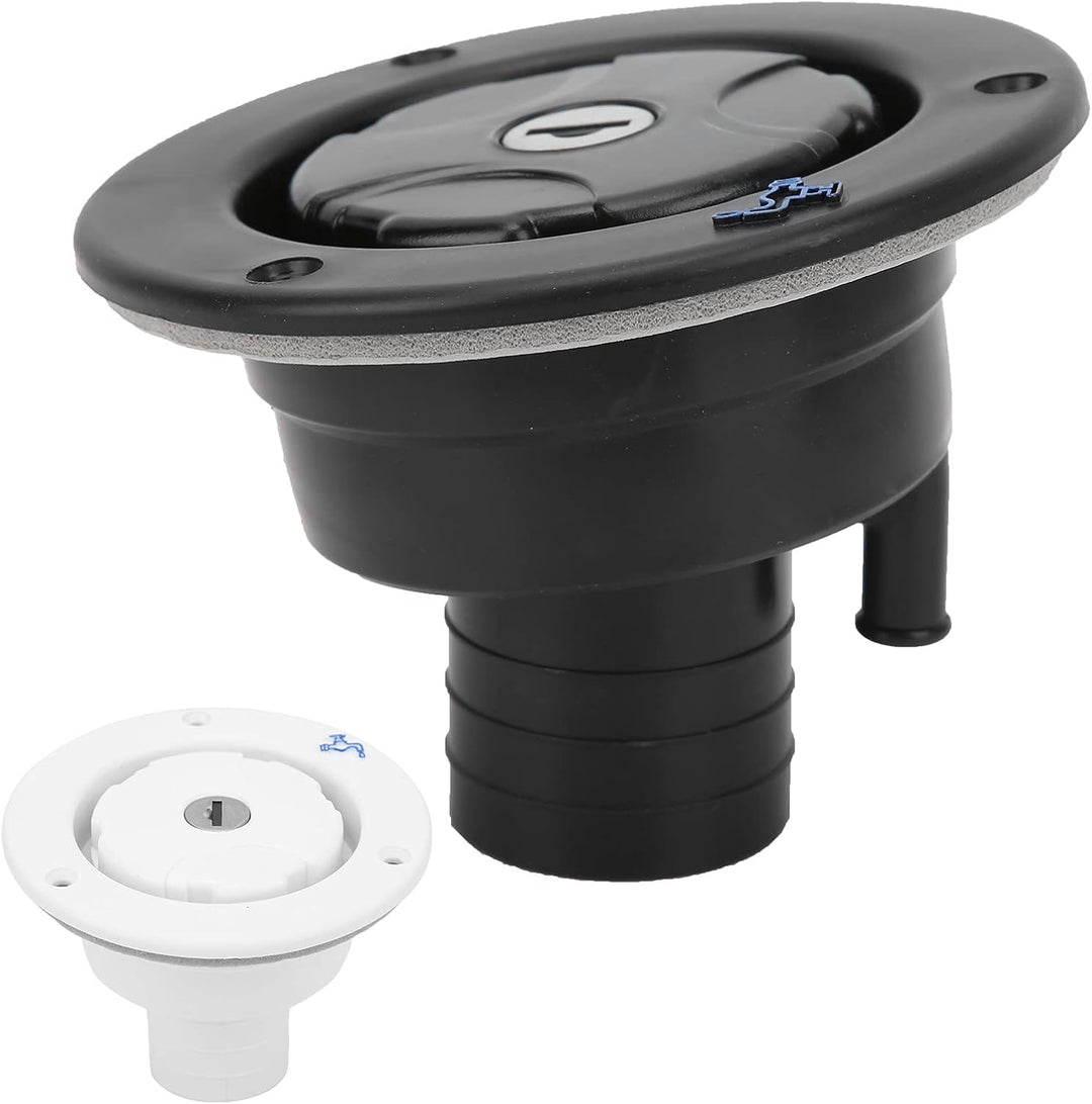 Tankdeckel 85mm Wassertankdeckel mit 2 Schlüsseln Auslaufsicherer Wasser Diesel Trinkwasser Wasserde