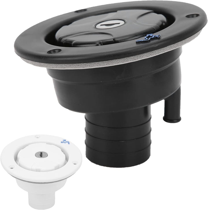 Tankdeckel 85mm Wassertankdeckel mit 2 Schlüsseln Auslaufsicherer Wasser Diesel Trinkwasser Wasserde