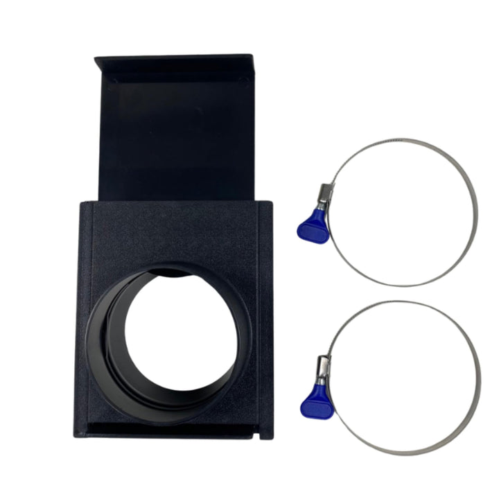 Absperrschieber 102mm/ 4" für Absauganlage – selbstreinigender Blast Gate Schieber aus robustem ABS-