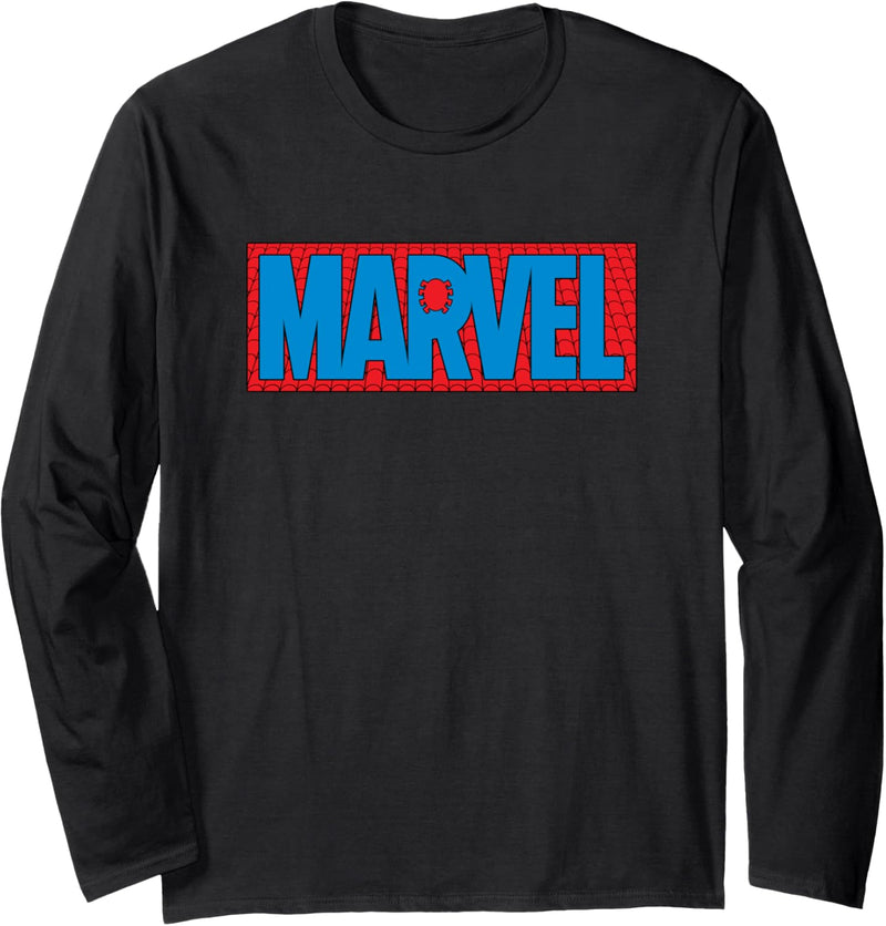 Marvel Logo Spider-Man Webs Langarmshirt