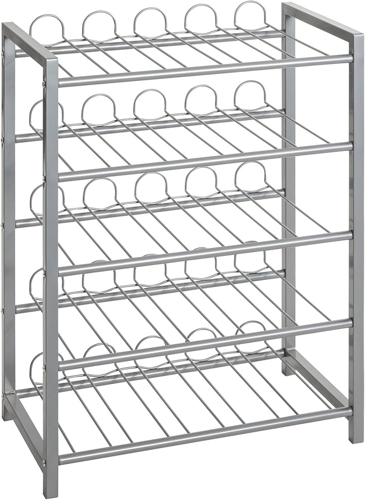 HAKU Möbel 38713 Flaschenständer, 31 x 54 x 76 cm, alu 54 x 31 x 76 cm
