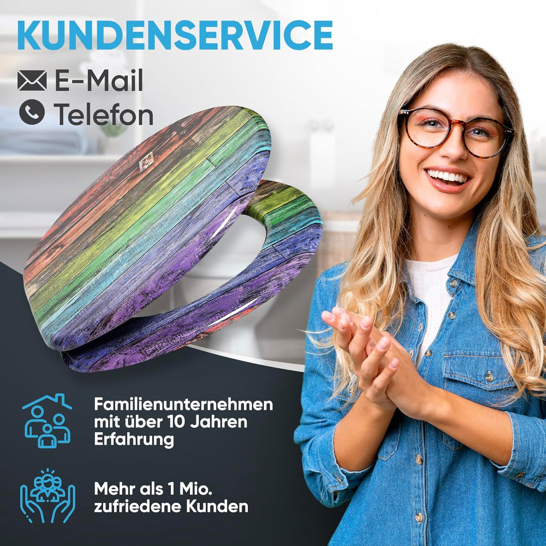 Sanilo WC Sitz mit Absenkautomatik, viele neue Toilettendeckel zur Auswahl, hochwertige Oberfläche,