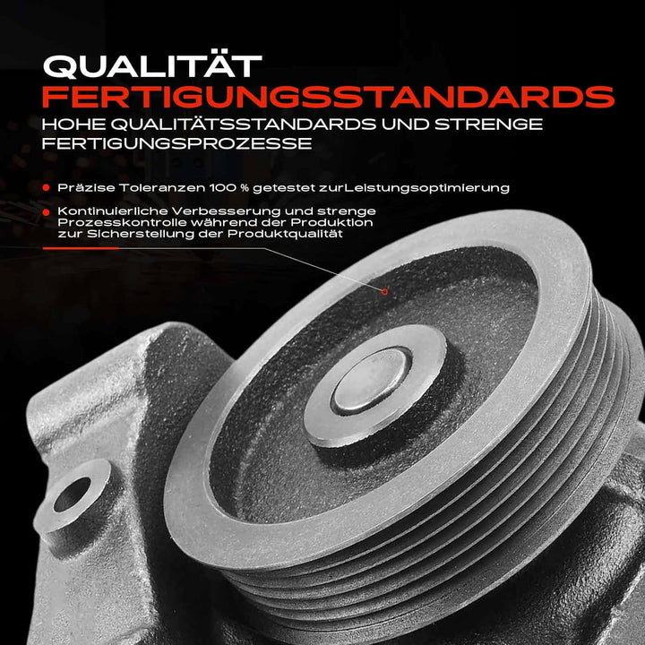 Frankberg Wasserpumpe Kühlmittelpumpe Kompatibel mit Jumper 3.0L Diesel 2006-2022 Ducato 250 290 3.0