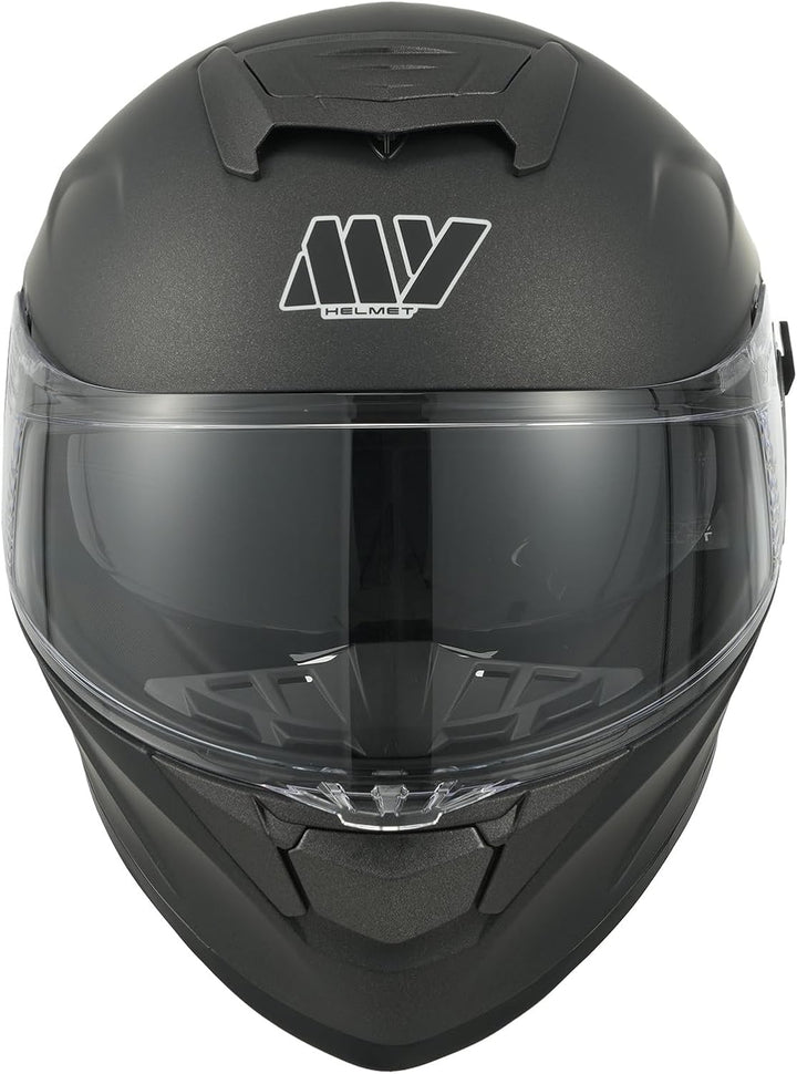 MY Motorrad Integralhelm Vollvisierhelm Mopedhelm mit Sonnenblende für Damen Herren,ECE 22.06 Genehm