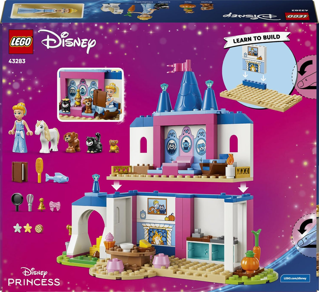 LEGO ǀ Disney Princess Cinderellas Tierpalast - Lernspielzeug mit Mini Puppe und 4 Tierfiguren - Geb