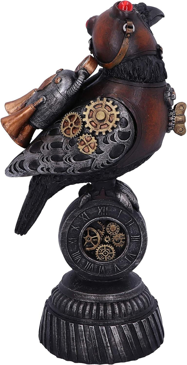 Nemesis Now Steampunk Rivet Rabe mechanische Vogelfigur, Bronze, 24 cm