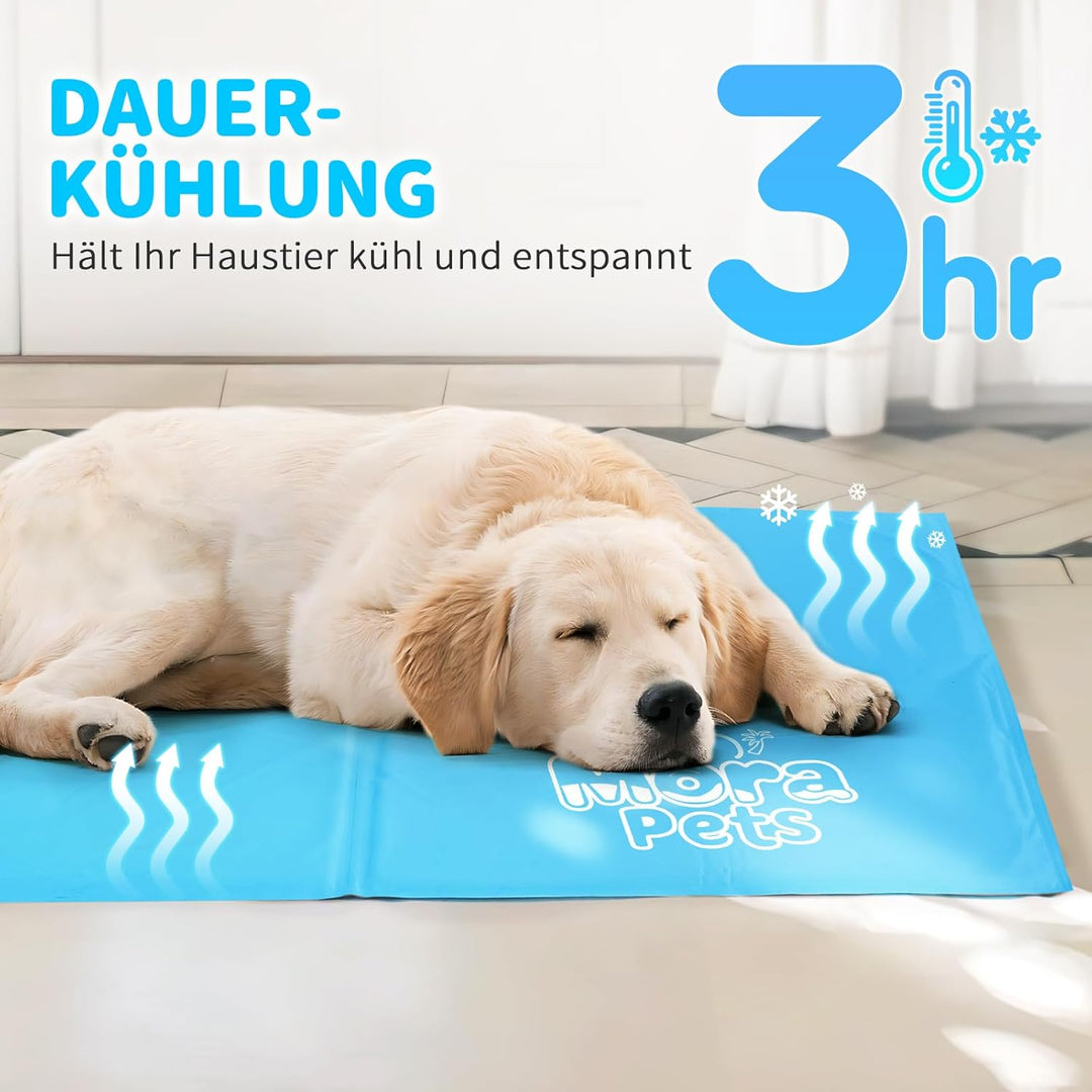 Mora Pets Kühlmatte Hund Kühldecke Hunde Katzen mit Ungiftiges Gel Hundekühlmatte Selbstkühlend Krat