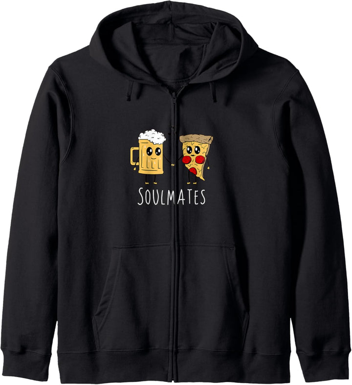Soulmates Pizzabier Kapuzenjacke