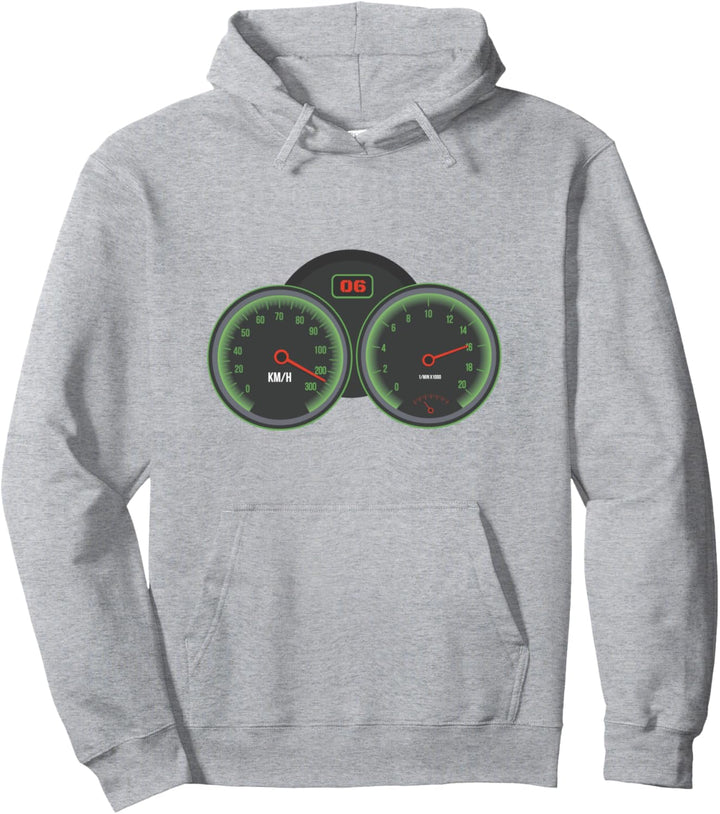 Motorrad Tacho Geschwindigkeit Schnell Pullover Hoodie