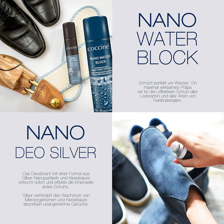 Cocciné - Nano Water Block, 400 ml, Imprägnierspray Schuhe, Imprägnol Universal Imprägnierspray für