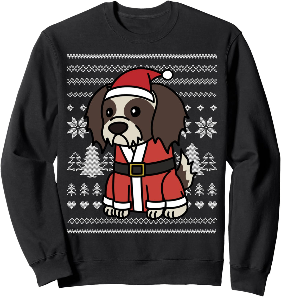 Cartoon Shih Tzu Lustiger Hund Weihnachten Geschenk Sweatshirt