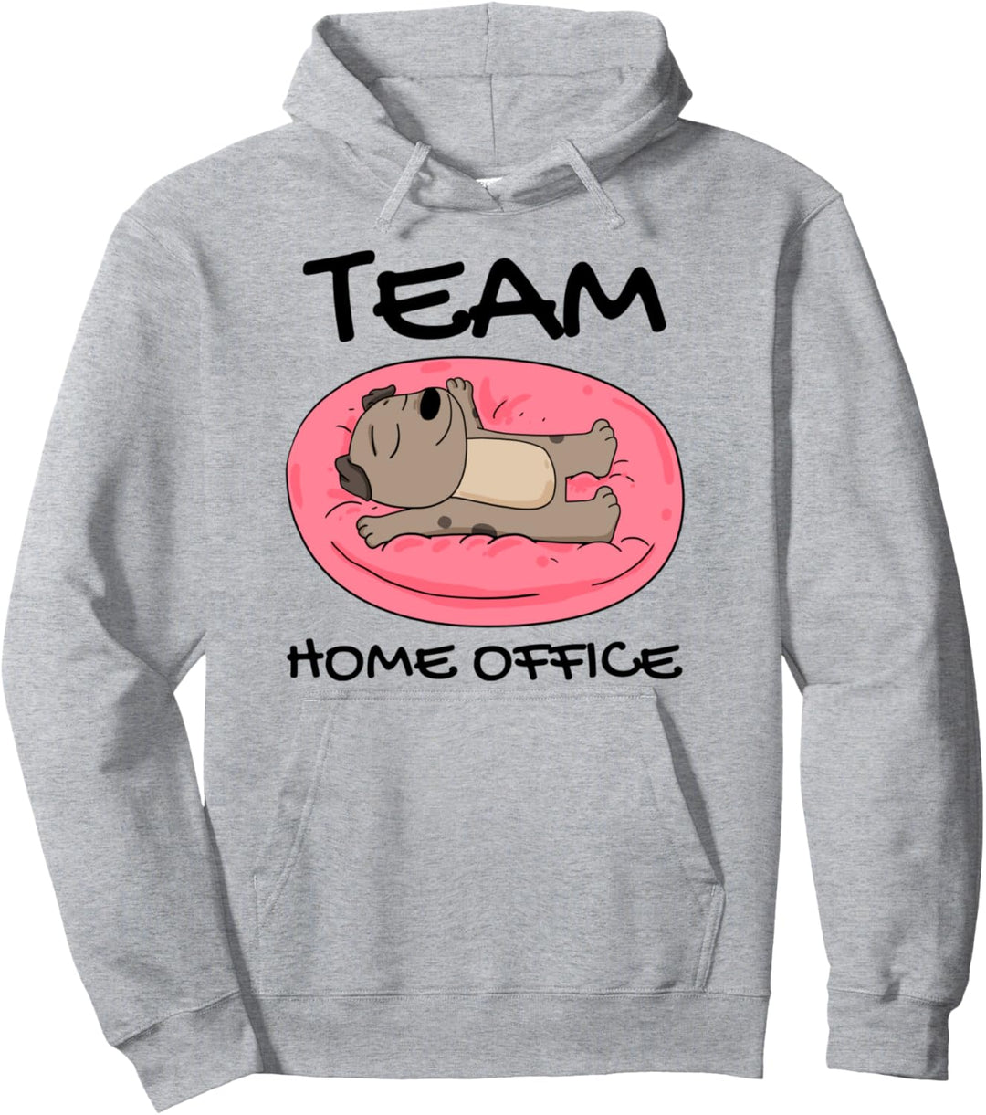 Team Home Office Hund lustig Beruf Arbeiten Heimarbeit Pullover Hoodie