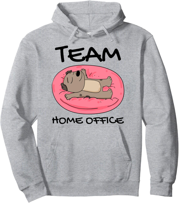 Team Home Office Hund lustig Beruf Arbeiten Heimarbeit Pullover Hoodie
