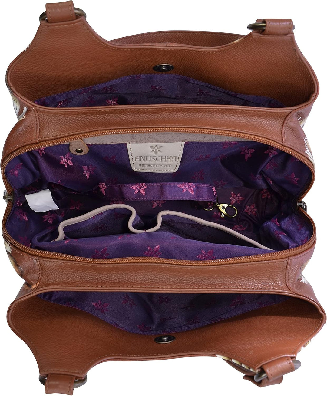 AnUSCHKA 469 DNP, Damen Umhängetasche Einheitsgrösse Cleopatra's Leopard Tan, Einheitsgrösse Cleopat
