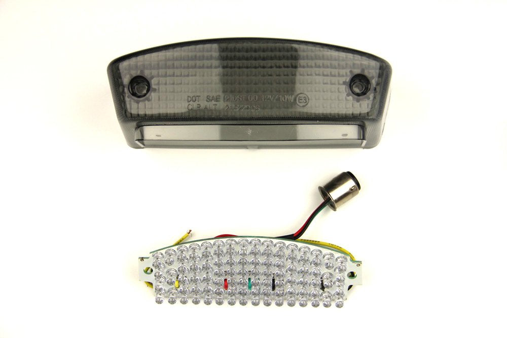aVDB-moto LED-Bremslicht mit integriertem Blinker kompatibel mit Ducati Monster (Getönt), Getönt