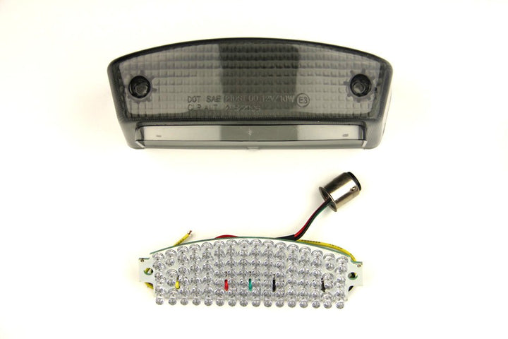 aVDB-moto LED-Bremslicht mit integriertem Blinker kompatibel mit Ducati Monster (Getönt), Getönt