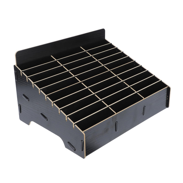 Awleynz 30 Gitter Handygarage Schule, Handy Hotel Aufbewahrungsbox Holz, Multi-Grid-Aufbewahrungsbox