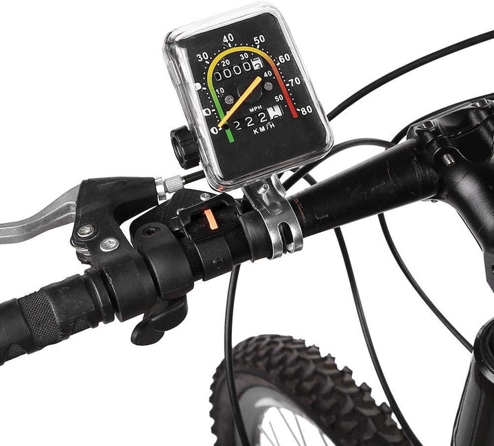 Dilwe Mechanischer Kilometerzähler, Fahrrad-Tachometer Computer Mountainbike-Codetabelle Wasserdicht