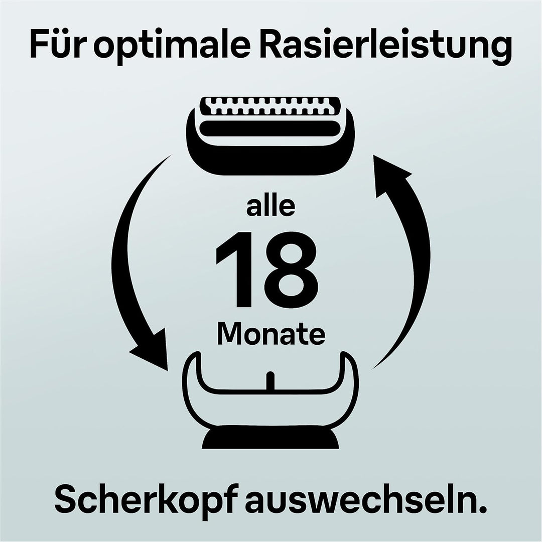 Braun Series 8 Scherkopf, Elektrorasierer, Ersatzscherteil kompatibel mit Rasierer Herren Series 8,
