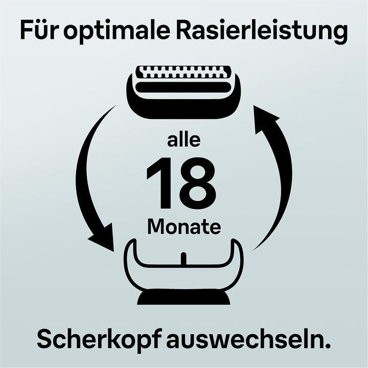 Braun Series 8 Scherkopf, Elektrorasierer, Ersatzscherteil kompatibel mit Rasierer Herren Series 8,