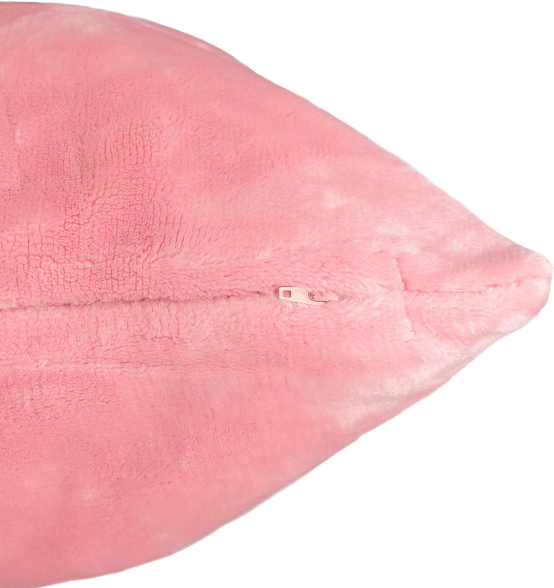 2er Pack Kuschelkissen Premium Cashmere Feeling Kissen 50x50 cm Flauschiges Sofakissen (Altrosa), Al