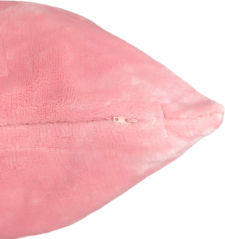 2er Pack Kuschelkissen Premium Cashmere Feeling Kissen 50x50 cm Flauschiges Sofakissen (Altrosa), Al