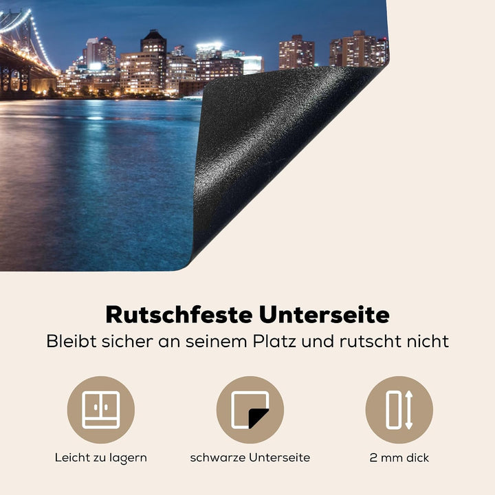 KitchenYeah© Herdabdeckplatte Einteilig Küche Herdabdeckung Induktionsfeld Ceranfeld Herdabdeckplatt
