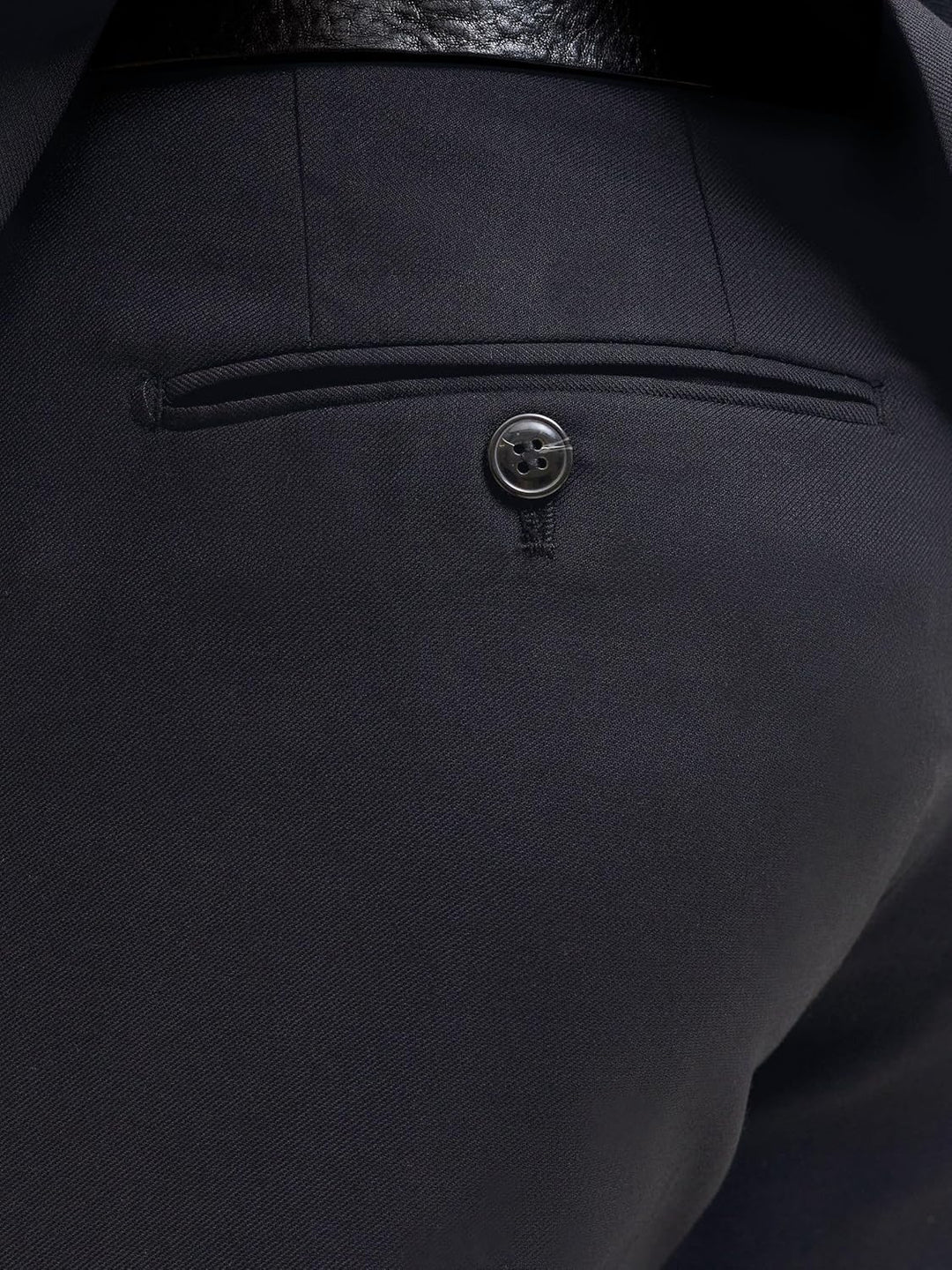 JACK & JONES Male Einreihiger Blazer und Hose JPRSOLARIS Slim Fit Anzug 46 Schwarz, 46 Schwarz