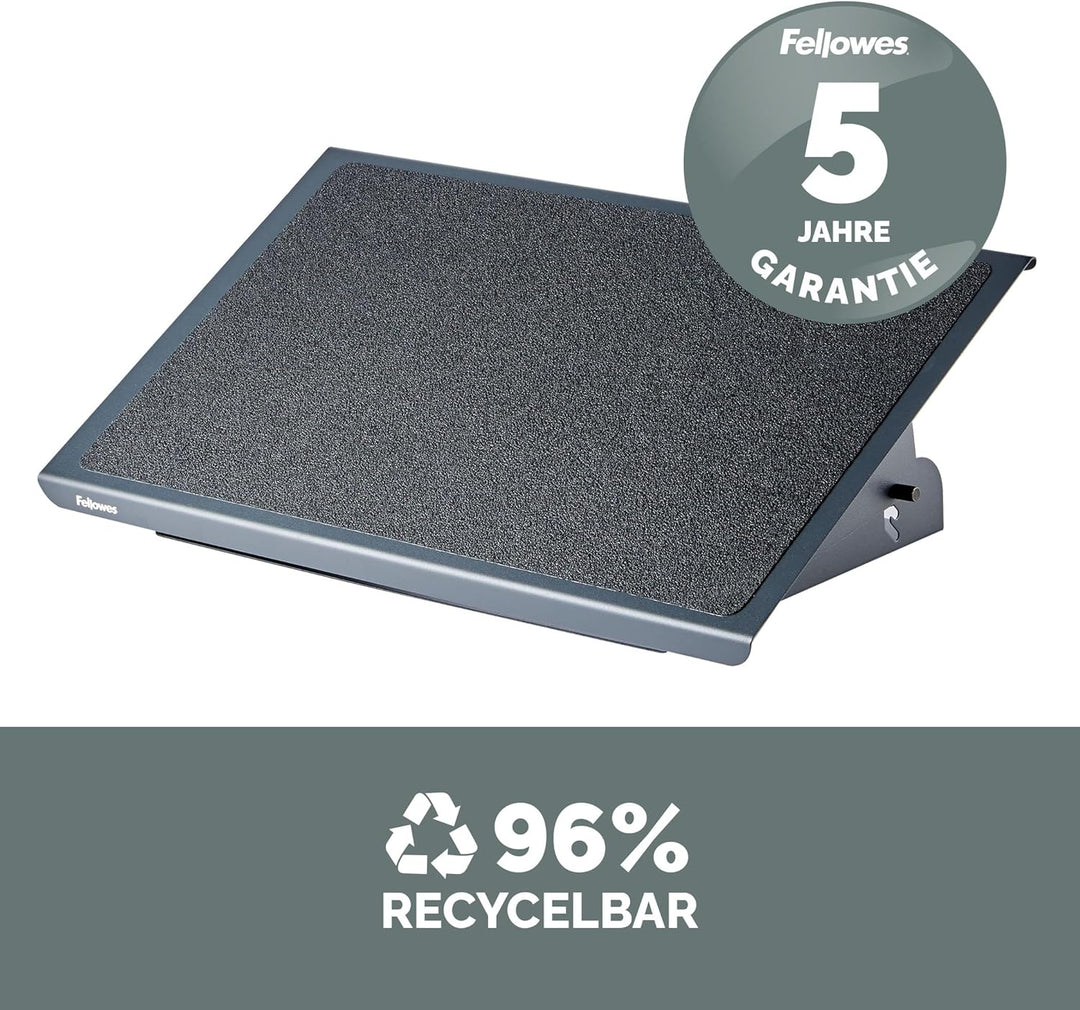 Fellowes 8064101 Fussstütze Professional Series robust verstellbar, extra stabile Stahlkonstruktion,