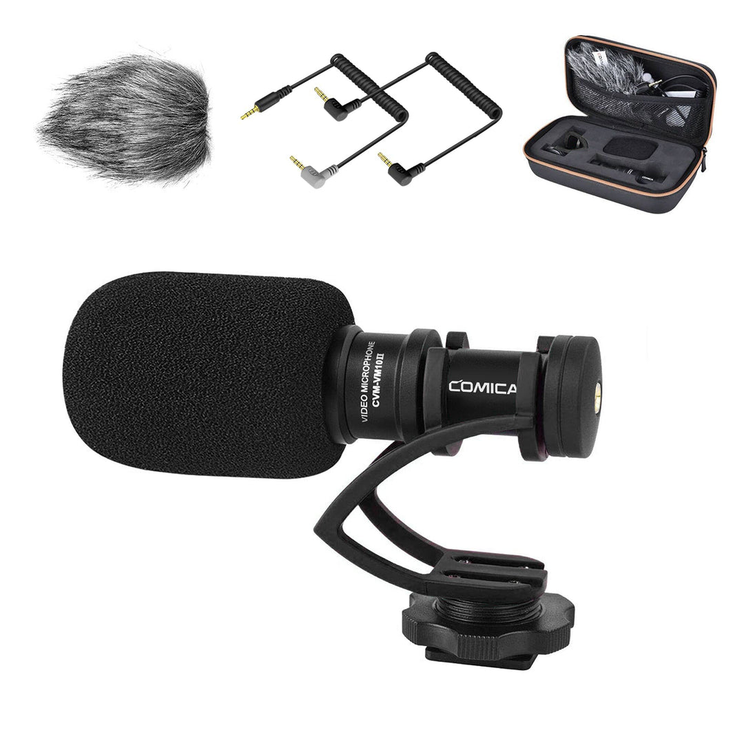 comica Kamera Mikrofon, CVM-VM10II Video Shotgun Mikrofon Cardioid Richtmikrofon für Canon Nikon Son