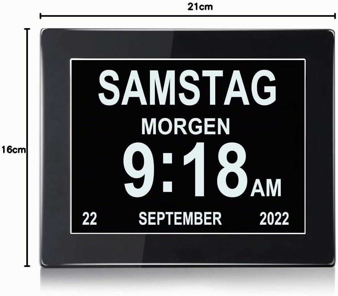Digital Wecker, Digitaler Kalender Tag Uhr Für, Demenz, sehschwachen Gelesen Werden, Kinder, Seniore