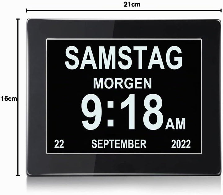 Digital Wecker, Digitaler Kalender Tag Uhr Für, Demenz, sehschwachen Gelesen Werden, Kinder, Seniore