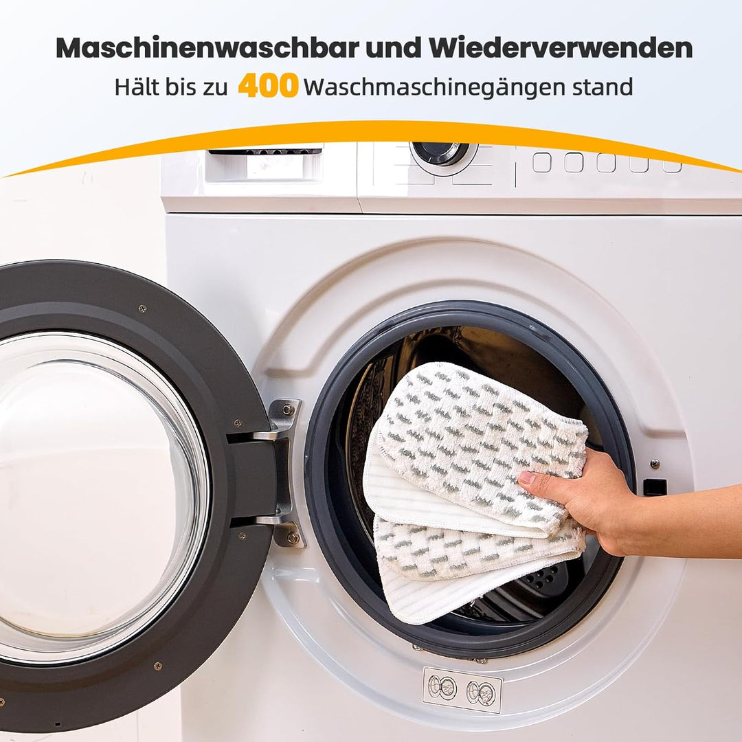 5 Stück für Vileda H2PrO Ersatzbezug, Mikrofaser Bezug für Vileda H2PrO Flat Mop Bodenwischer, für a