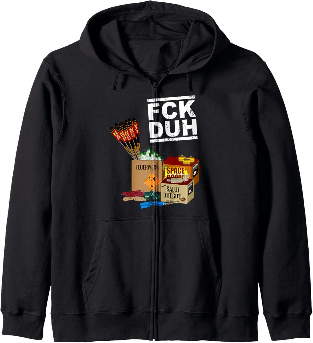 Silvester Feuerwerk Pro Pyro Kapuzenjacke