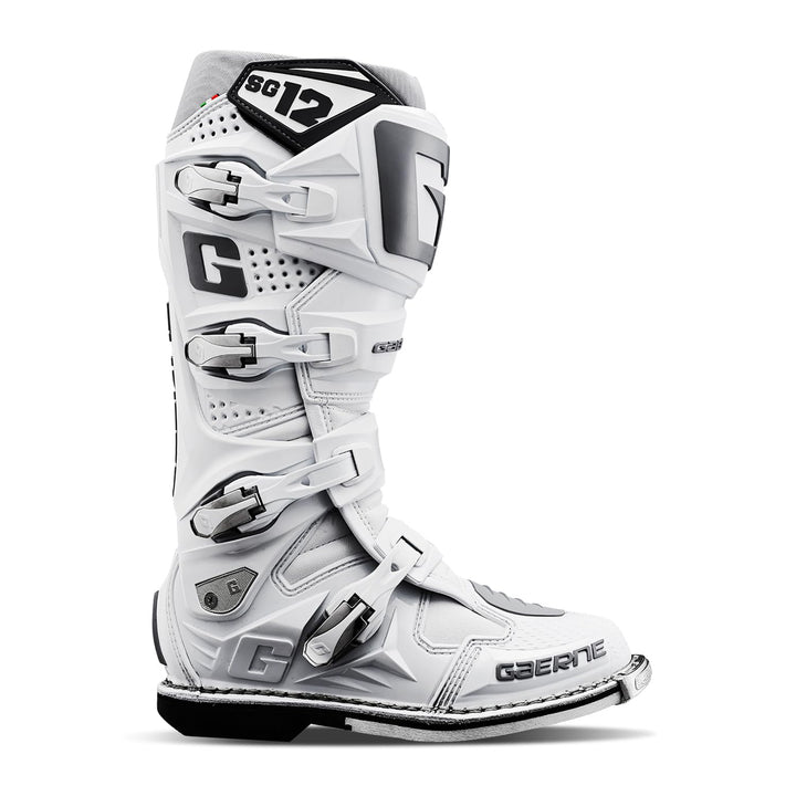 Gaerne Motocross-Stiefel SG 12 Weiss 44.5 EU Weiss, 44.5 EU Weiss