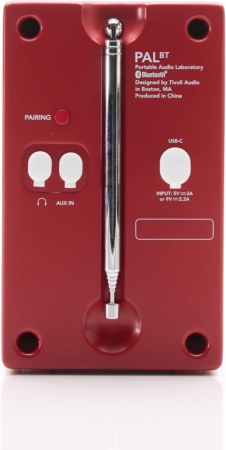 Tivoli Audio PAL BT (Gen 3) Bluetooth FM Radio, tragbar/USB-C / (Rot)