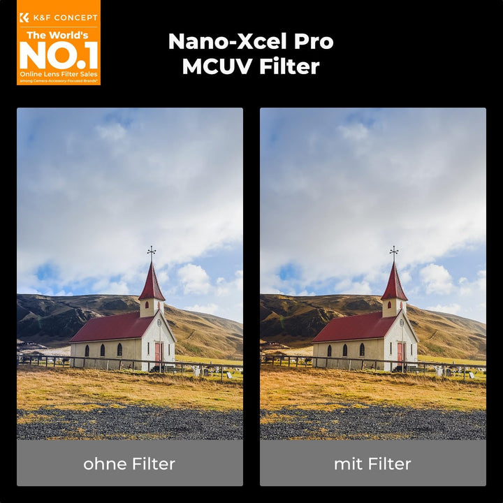 K&F Concept Nano-X PRO Serie UV-Filter 43mm, Slim Flaggschiff-MCUV Filter Schutzfilter, 43mm